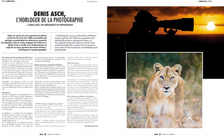 Article Denis Asch | Cote Magazine